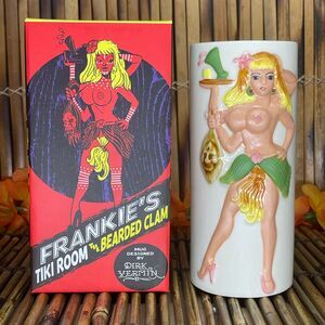 Frankie's Tiki Room Bearded Clam Mug Big Bang Theory Dirk Vermin NEW Art Box